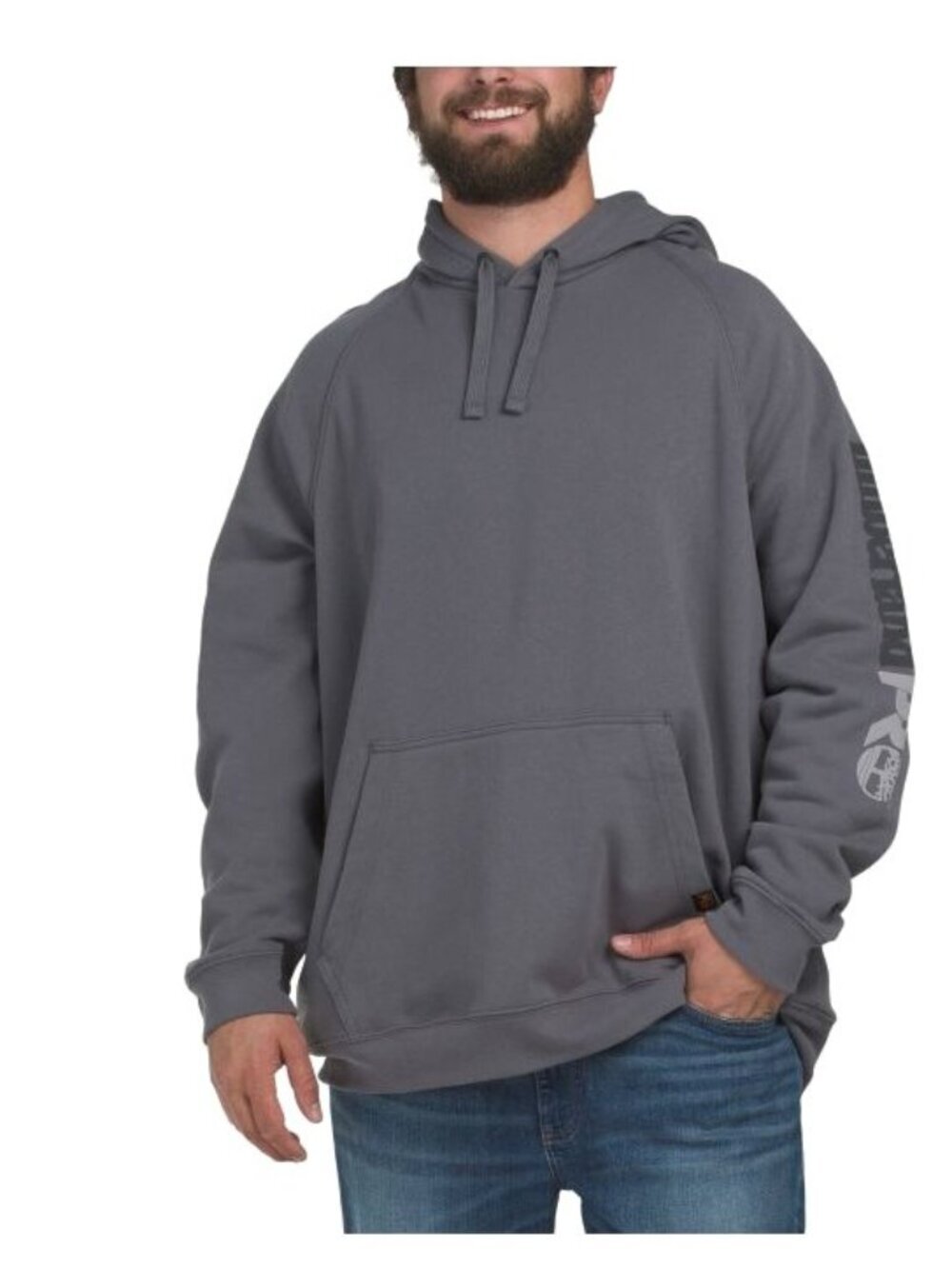 Timberland Pro Mens Grey Hooded Honcho Pocket Sport Sweatshirt Sz 3XL New